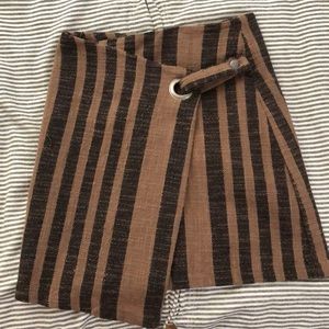 FreePeople wrap skirt striped small